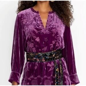 Johnny Was Women’s OS Embroidered Belt The Catherine Silk Blend Navah NWT $118